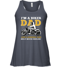 Load image into Gallery viewer, I'm a biker dad shirt gift for lover biker in father's day Women Racerback Tank