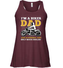 Load image into Gallery viewer, I'm a biker dad shirt gift for lover biker in father's day Women Racerback Tank