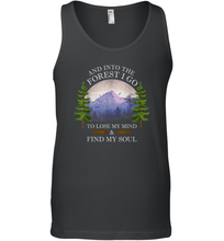 Load image into Gallery viewer, And Into The Forest I Go To Lose My Mind ang Find My Soul Men Cotton Tank Top