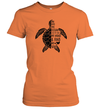 Load image into Gallery viewer, Funny Love Ocean Tee Shirt Turtle Gifts Women Cotton T-Shirt