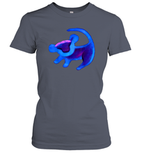 Load image into Gallery viewer, Disney Lion King Simba Cave Painting Blue Hue Women Cotton T-Shirt