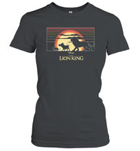 Load image into Gallery viewer, Disney The Lion King Simba And Friends Sunset Logo Women Cotton T-Shirt