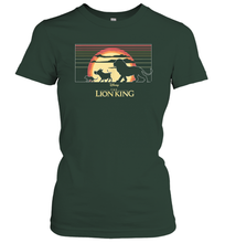 Load image into Gallery viewer, Disney The Lion King Simba And Friends Sunset Logo Women Cotton T-Shirt
