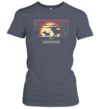 Load image into Gallery viewer, Disney The Lion King Simba And Friends Sunset Logo Women Cotton T-Shirt