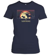 Load image into Gallery viewer, Disney The Lion King Simba And Friends Sunset Logo Women Cotton T-Shirt
