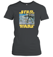 Load image into Gallery viewer, Star Wars Vintage Imperial AT AT Battle of Hoth Women Cotton T-Shirt