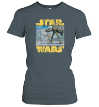 Load image into Gallery viewer, Star Wars Vintage Imperial AT AT Battle of Hoth Women Cotton T-Shirt
