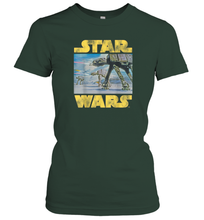 Load image into Gallery viewer, Star Wars Vintage Imperial AT AT Battle of Hoth Women Cotton T-Shirt