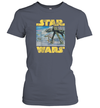 Load image into Gallery viewer, Star Wars Vintage Imperial AT AT Battle of Hoth Women Cotton T-Shirt