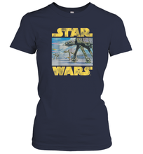 Load image into Gallery viewer, Star Wars Vintage Imperial AT AT Battle of Hoth Women Cotton T-Shirt