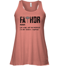 Load image into Gallery viewer, I Have Two Titles Dad And Papa And I Rock Them Both Vintage Women Racerback Tank