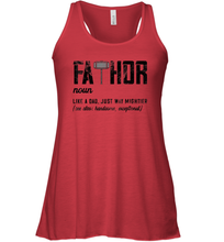 Load image into Gallery viewer, I Have Two Titles Dad And Papa And I Rock Them Both Vintage Women Racerback Tank
