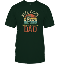 Load image into Gallery viewer, Reel Cool Dad  Vintage Fisherman Papa Father's Day Gift Men Cotton T-Shirt