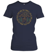 Load image into Gallery viewer, Hiking Camping And Into The Forest I Go Lose My Mind Women Cotton T-Shirt