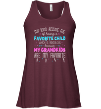 Load image into Gallery viewer, My Grandkids Are My Favorite Shirt  Funny Grandma Gift Women Racerback Tank