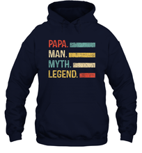 Load image into Gallery viewer, Papa Man Myth Legend T Shirt Vintage For Mens Dad Father Gifts Unisex Hooded Sweatshirt