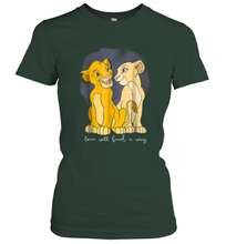 Load image into Gallery viewer, Disney Lion King Simba Nala Love Valentine's Women Cotton T-Shirt