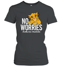 Load image into Gallery viewer, Disney Lion King Classic No Worries Simba Women Cotton T-Shirt
