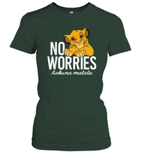 Load image into Gallery viewer, Disney Lion King Classic No Worries Simba Women Cotton T-Shirt