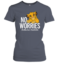 Load image into Gallery viewer, Disney Lion King Classic No Worries Simba Women Cotton T-Shirt