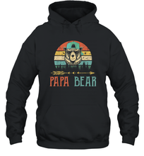 Load image into Gallery viewer, Papa bear T Shirt Vintage Daddy Wildling Father's Day Dad Gift Unisex Hooded Sweatshirt