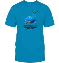 Load image into Gallery viewer, Into The Ocean I Go To Lose My Mind Turtle Lovers Gift Idea Men Cotton T-Shirt