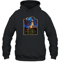 Load image into Gallery viewer, Star Wars Vintage Poster Art Unisex Hooded Sweatshirt