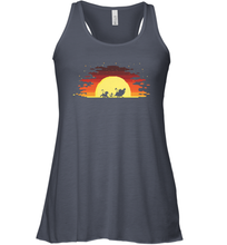 Load image into Gallery viewer, Disney Lion King Gradient Sunset Trio Women Racerback Tank