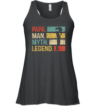 Load image into Gallery viewer, Papa Man Myth Legend T Shirt Vintage For Mens Dad Father Gift Women Racerback Tank