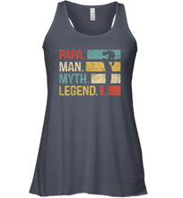 Load image into Gallery viewer, Papa Man Myth Legend T Shirt Vintage For Mens Dad Father Gift Women Racerback Tank