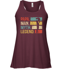 Load image into Gallery viewer, Papa Man Myth Legend T Shirt Vintage For Mens Dad Father Gift Women Racerback Tank