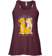 Load image into Gallery viewer, Disney Lion King Simba Nala Love Valentine's Women Racerback Tank