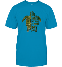 Load image into Gallery viewer, And into the ocean i go to lose my mind and find my soul tees Men Cotton T-Shirt