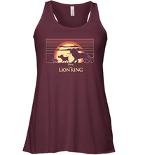 Load image into Gallery viewer, Disney The Lion King Simba And Friends Sunset Logo Women Racerback Tank