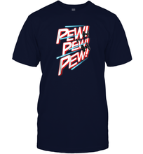 Load image into Gallery viewer, Star Wars TIE Fighter Pew Pew Pew Graphic Men Cotton T-Shirt