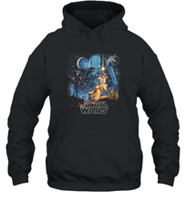 Load image into Gallery viewer, Star Wars A New Hope Faded Vintage Poster Graphic Unisex Hooded Sweatshirt