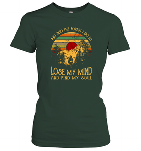 And into the forest i go to lose my mind and find my soul graphic Women Cotton T-Shirt