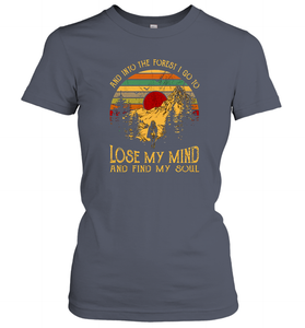 And into the forest i go to lose my mind and find my soul graphic Women Cotton T-Shirt