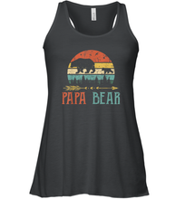 Load image into Gallery viewer, Papa bear T Shirt Vintage Daddy Wildling Father's Day Women Racerback Tank