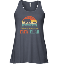 Load image into Gallery viewer, Papa bear T Shirt Vintage Daddy Wildling Father's Day Women Racerback Tank