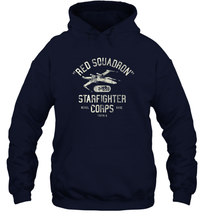 Load image into Gallery viewer, Star Wars Rebel X Wing Starfighter Corps Collegiate Unisex Hooded Sweatshirt
