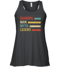 Load image into Gallery viewer, Grandpa The Man The Myth The Legend T Shirt Pop Pop Women Racerback Tank