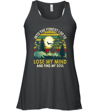 Load image into Gallery viewer, Womens Into The Forest I Go To Lose My Mind And Find My Soul Gift Women Racerback Tank