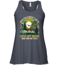 Load image into Gallery viewer, Womens Into The Forest I Go To Lose My Mind And Find My Soul Gift Women Racerback Tank