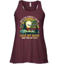 Load image into Gallery viewer, Womens Into The Forest I Go To Lose My Mind And Find My Soul Gift Women Racerback Tank