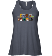 Load image into Gallery viewer, Star Wars Logo Kawaii Multi Character Women Racerback Tank