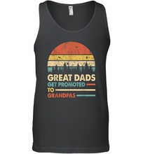 Load image into Gallery viewer, Mens Great Dads Get Promoted To Grandpas T Shirt Mens Vintage Men Cotton Tank Top
