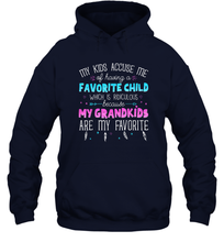 Load image into Gallery viewer, My Grandkids Are My Favorite Shirt  Funny Grandma Gift Unisex Hooded Sweatshirt