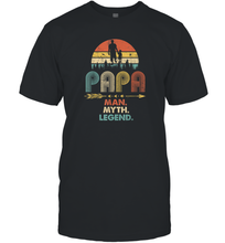 Load image into Gallery viewer, Papa Man Myth Legend T Shirt Vintage For Mens Dad Father Men Cotton T-Shirt