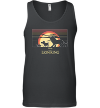 Load image into Gallery viewer, Disney The Lion King Simba And Friends Sunset Logo Men Cotton Tank Top